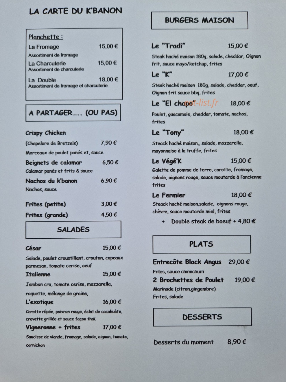 Le K'Banon — carte page 1