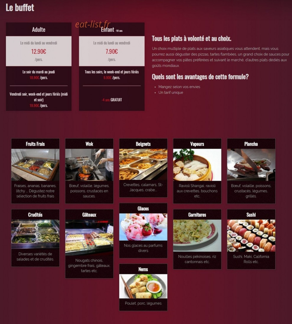 Saveur Du Monde — carte page 1