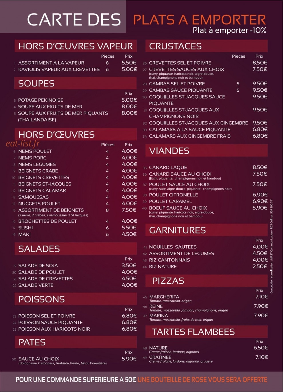 Saveur Du Monde — carte page 2