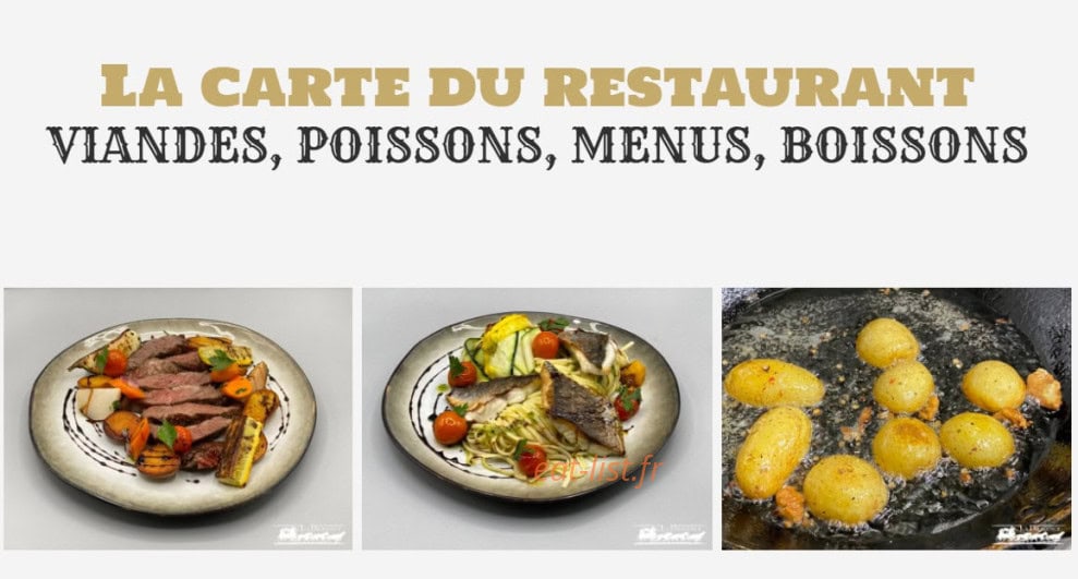 Carte et menu de Le Bistrot de la Diligence à Fessenheim — Plats du restaurant