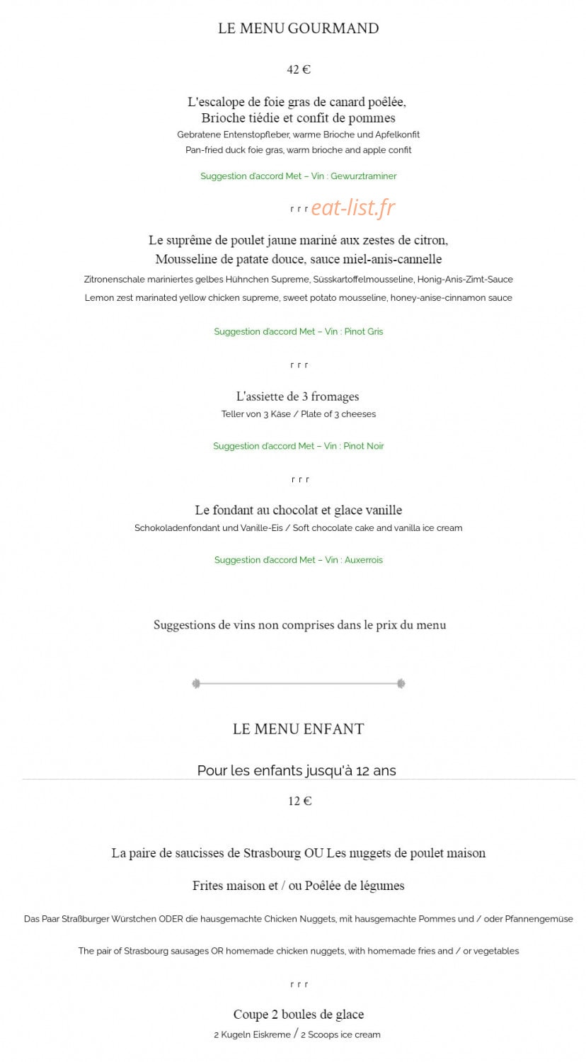 La Cave du Bailli — carte page 4