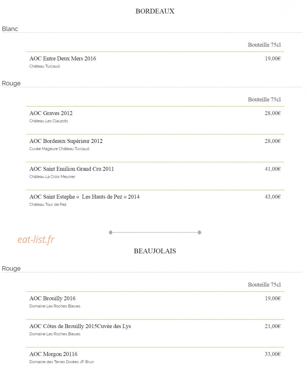 Vitis Bar — carte page 8