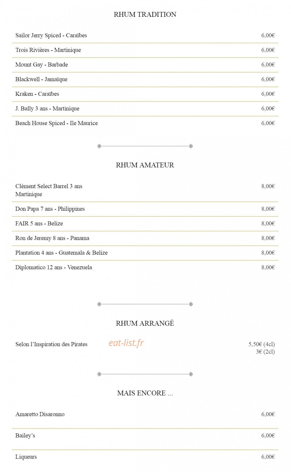Vitis Bar — carte page 14
