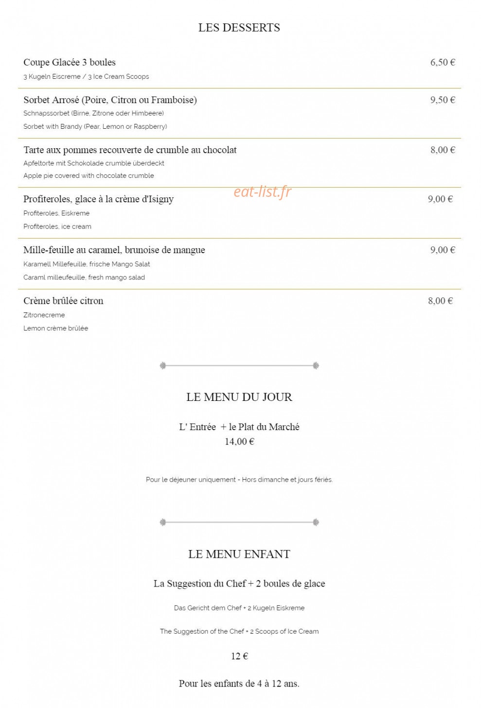 Vitis Bar — carte page 2