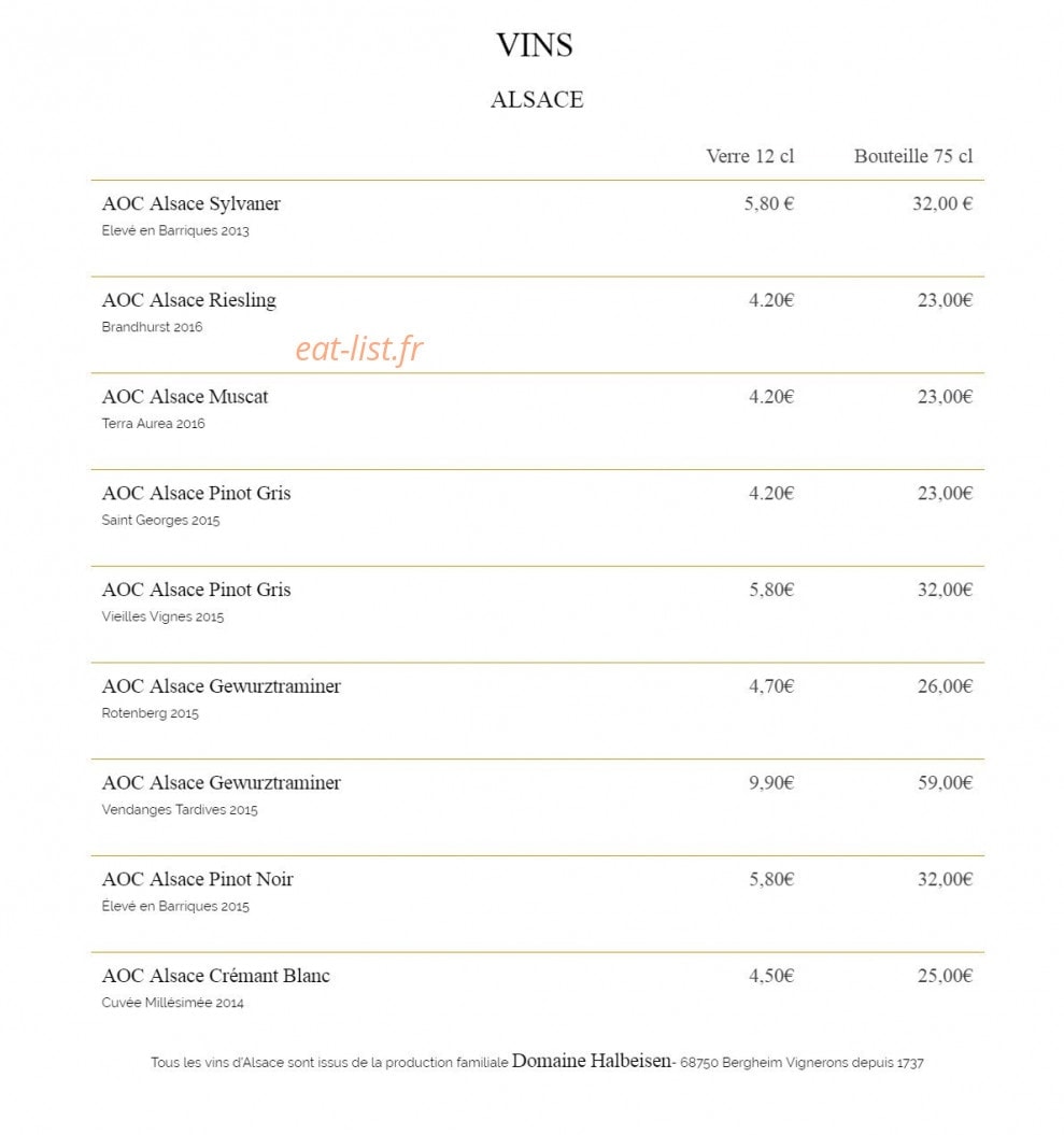 Vitis Bar — carte page 4