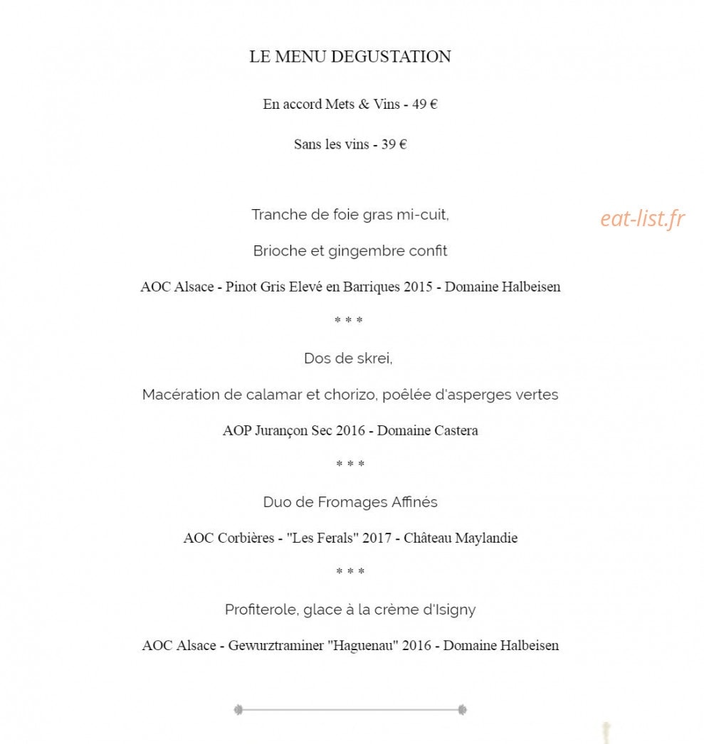 Vitis Bar — carte page 3