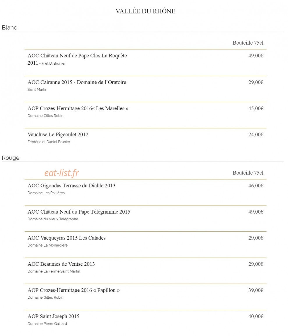 Vitis Bar — carte page 7