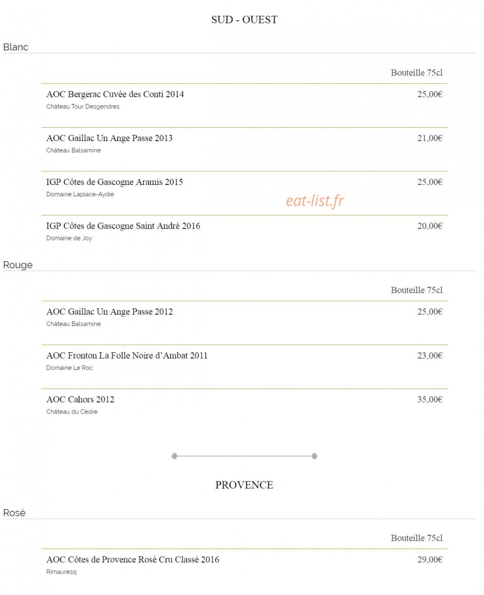 Vitis Bar — carte page 10