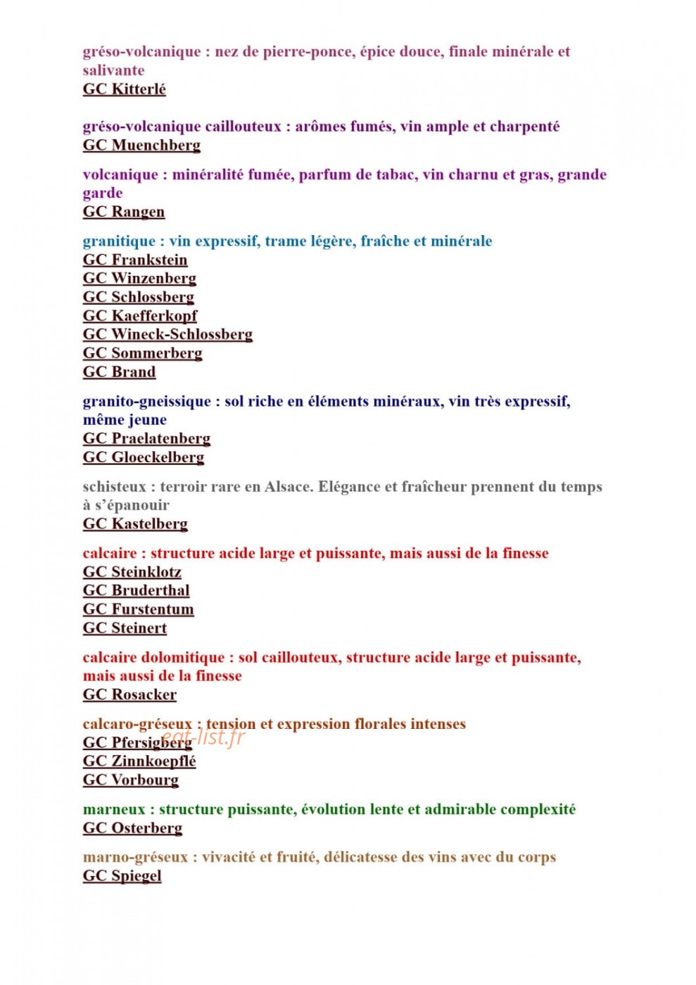 Wistub du Sommelier — carte page 17
