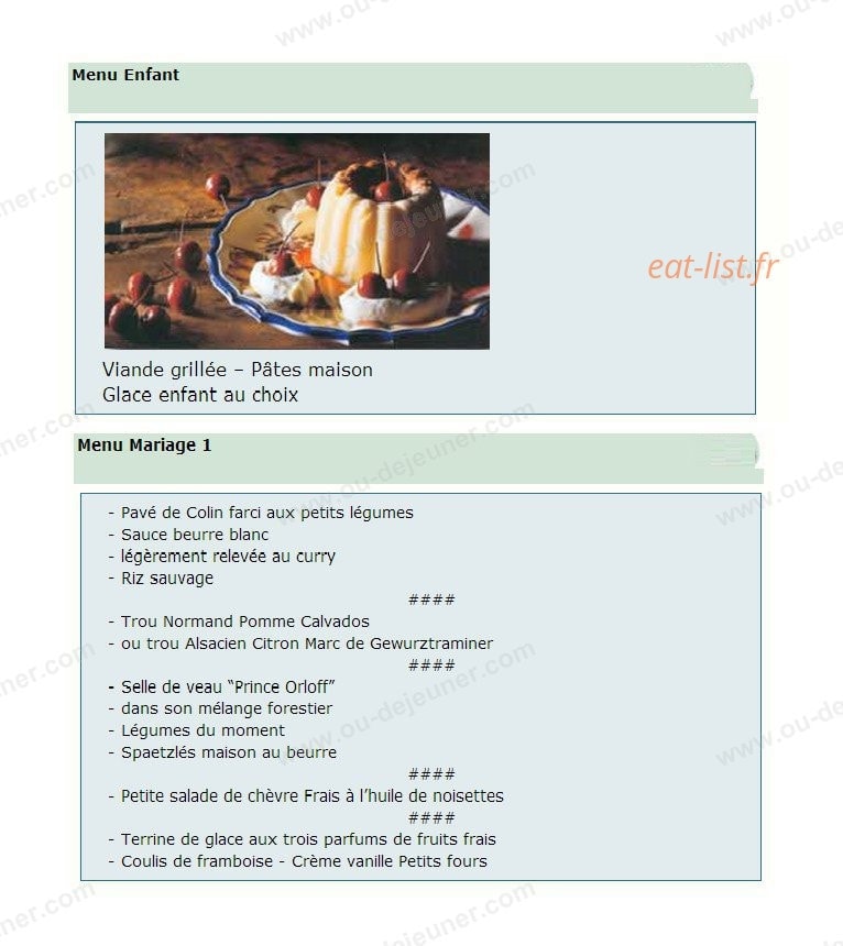 Au Cheval Blanc — carte page 4