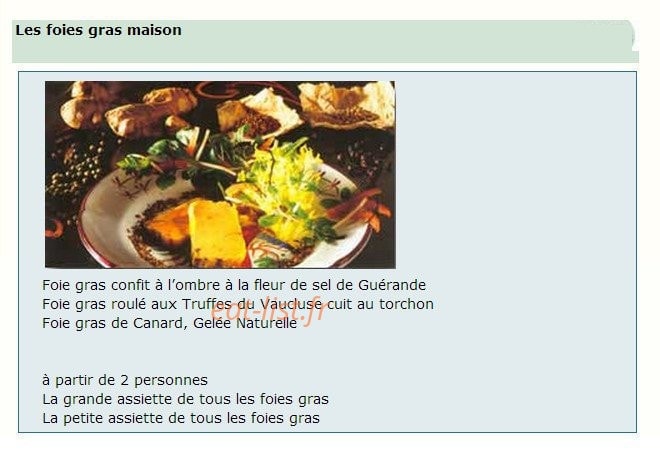 Au Cheval Blanc — carte page 8