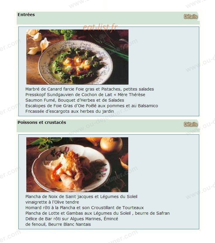 Au Cheval Blanc — carte page 9