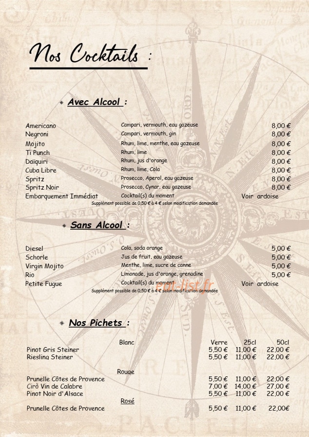 La Rose Des Vents — carte page 3