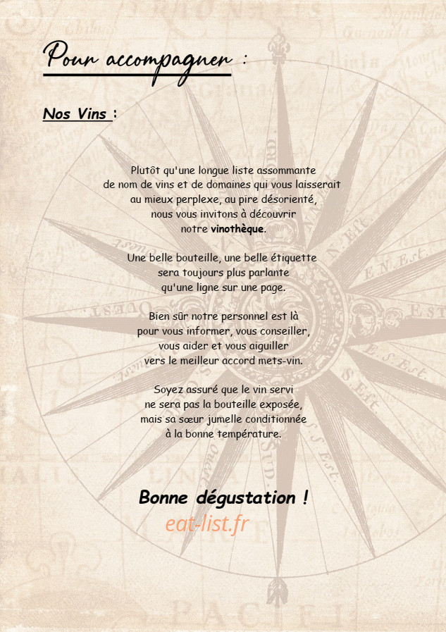 La Rose Des Vents — carte page 11