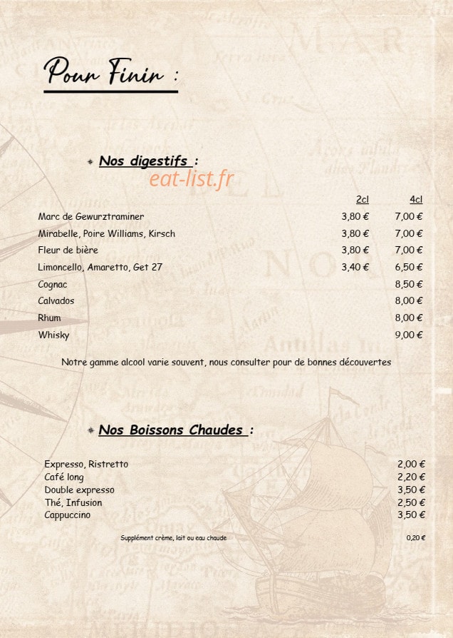 La Rose Des Vents — carte page 10