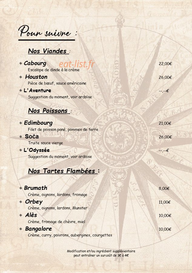 La Rose Des Vents — carte page 7