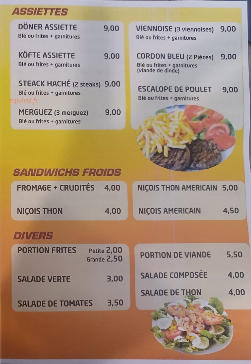 Love Snack — carte page 3