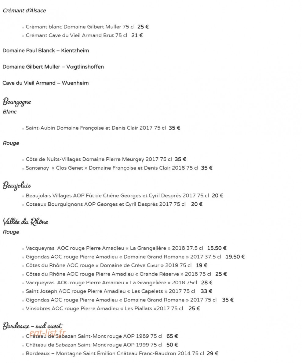 Au bram's — carte page 4