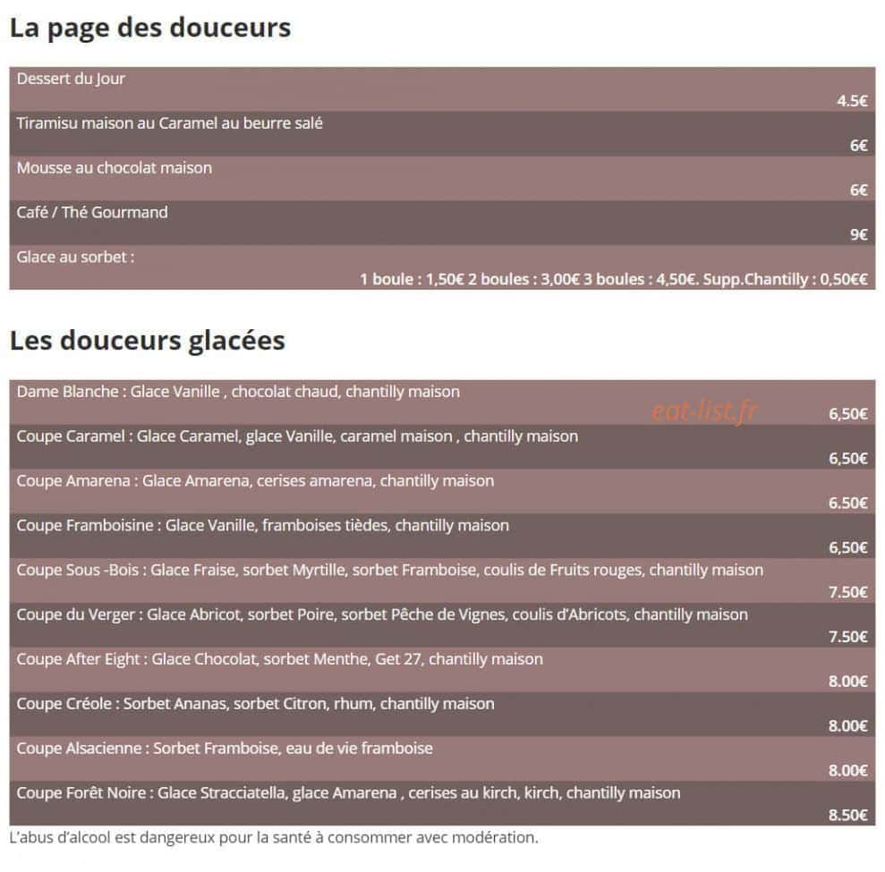 Au Vieux Moulin — carte page 3