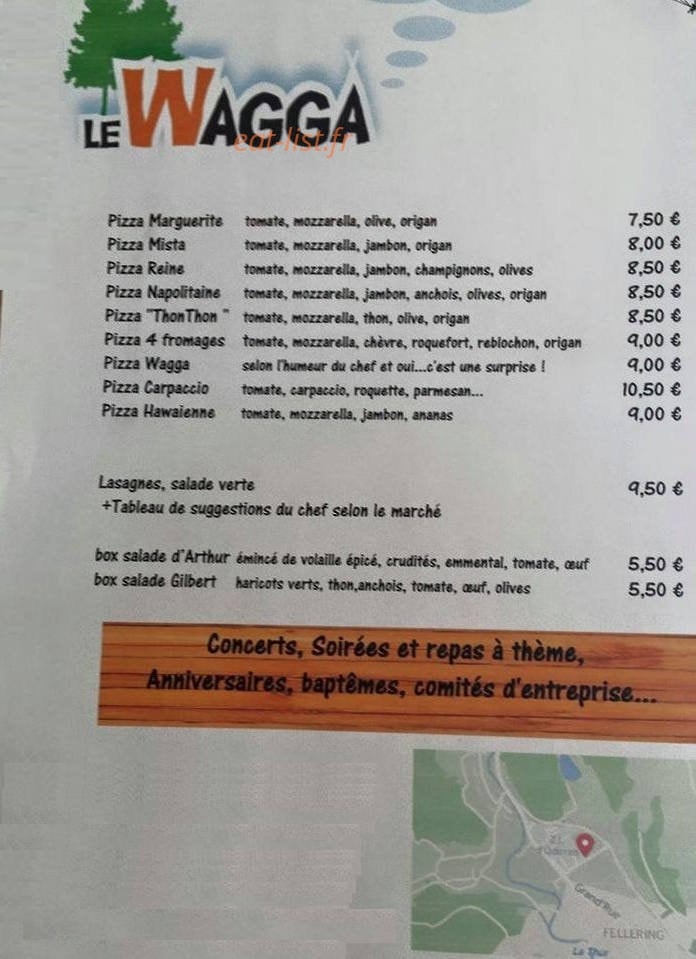Le wagga — carte page 1
