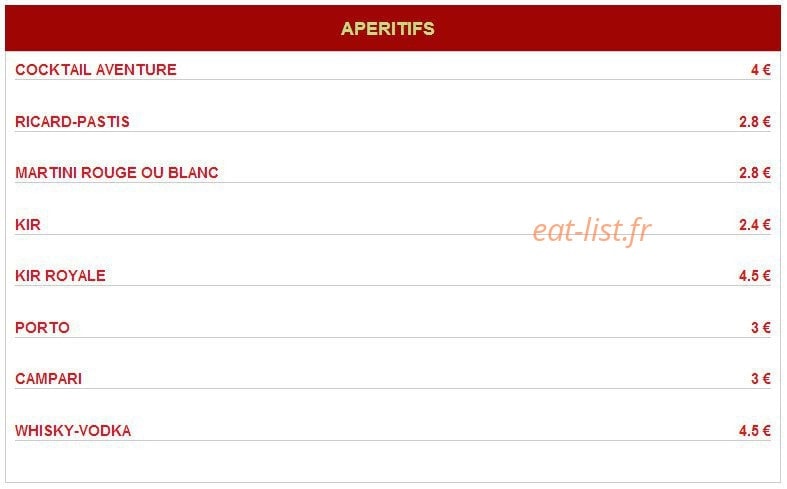 Restaurant A L'Arbre Vert — carte page 10