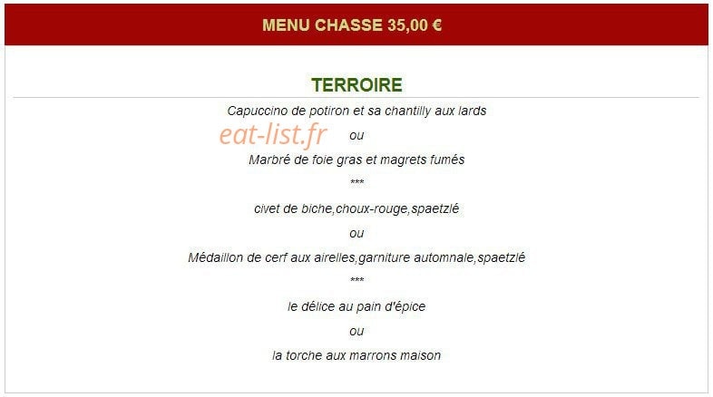 Restaurant A L'Arbre Vert — carte page 6