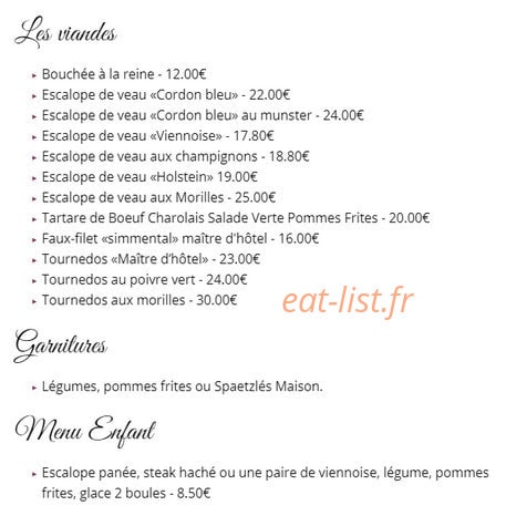 Restaurant Niemerich — carte page 2