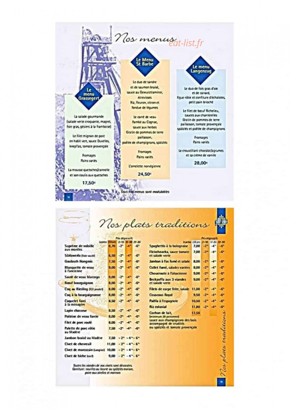 Traiteur Simon — carte page 7
