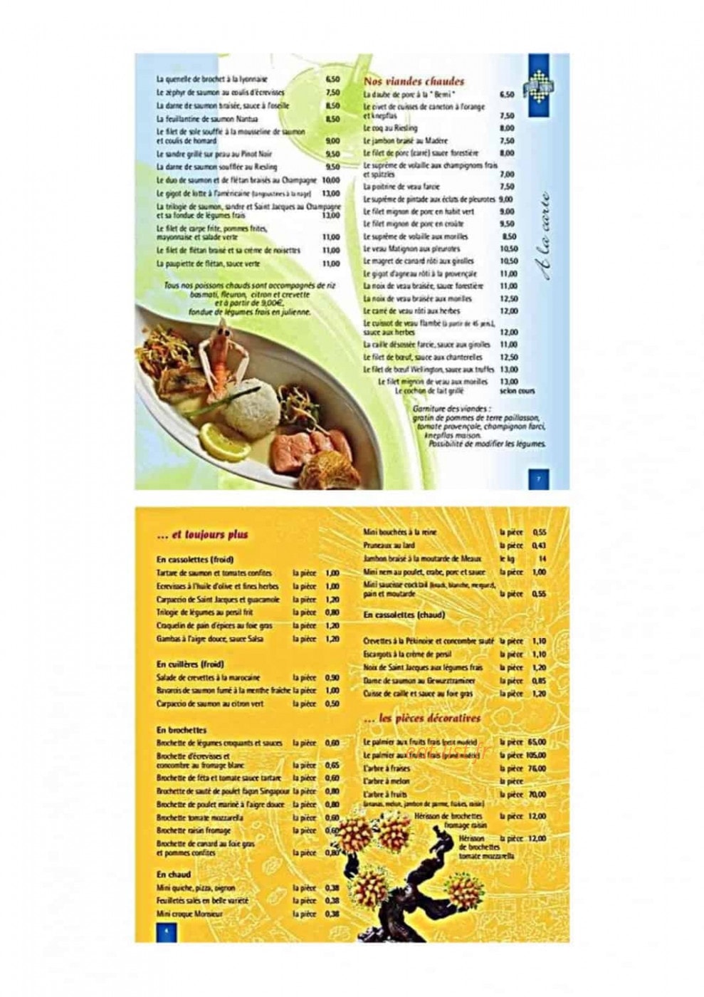 Traiteur Simon — carte page 2