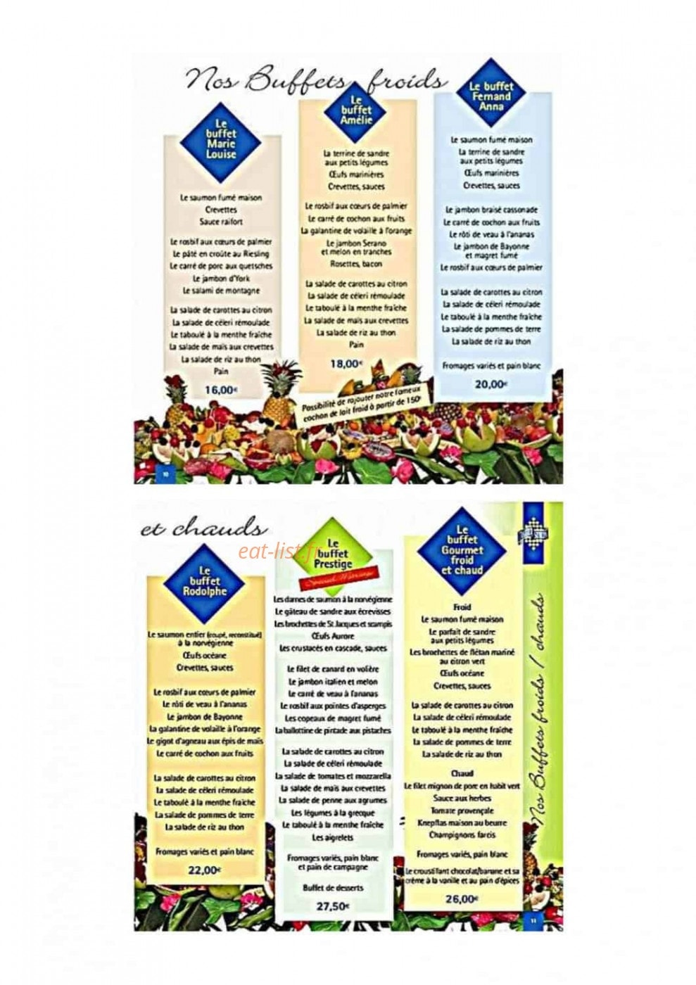 Traiteur Simon — carte page 5