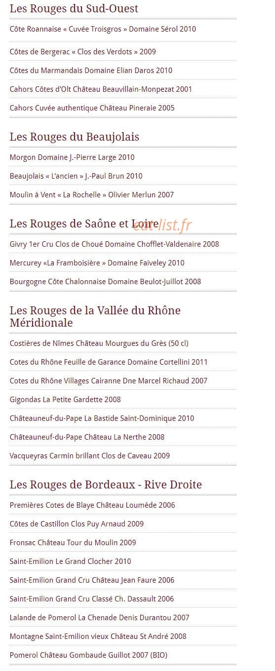 Le Colombier — carte page 6