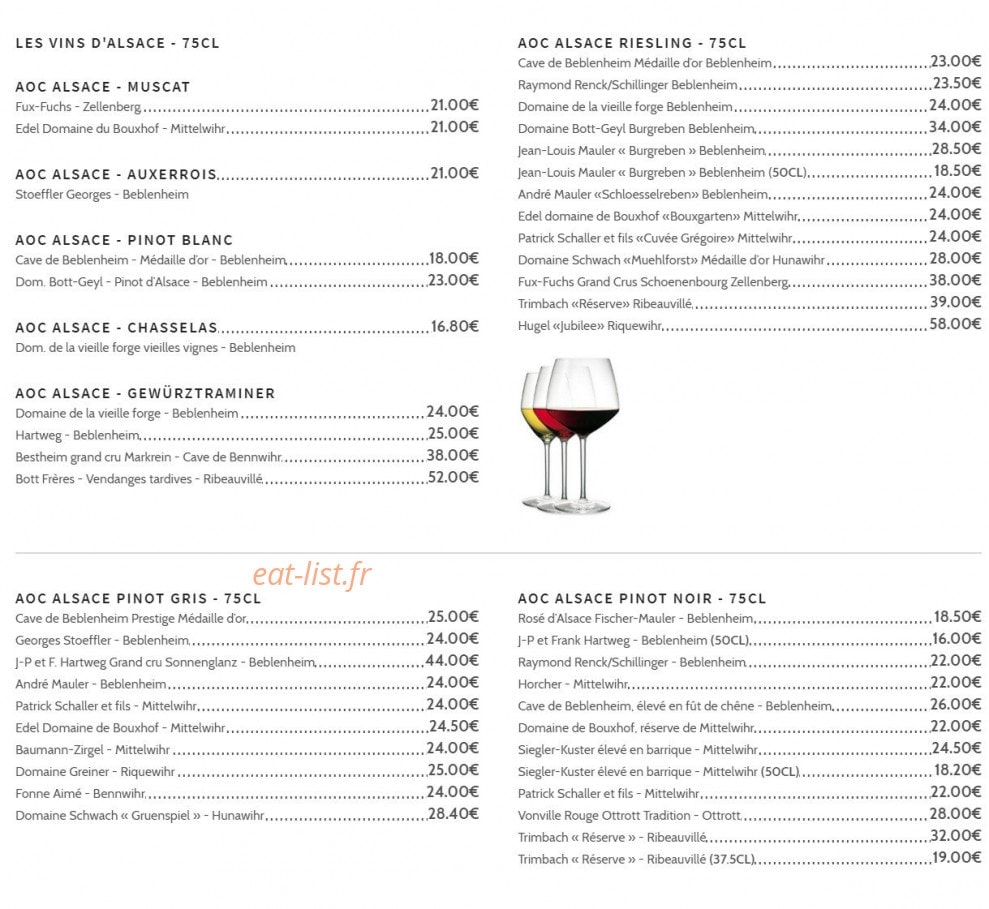 A l'Agneau Blanc — carte page 5