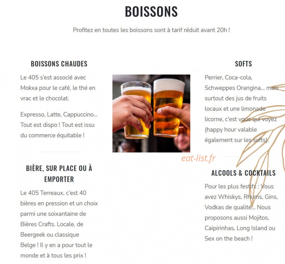 405 Bar à bière — carte page 2