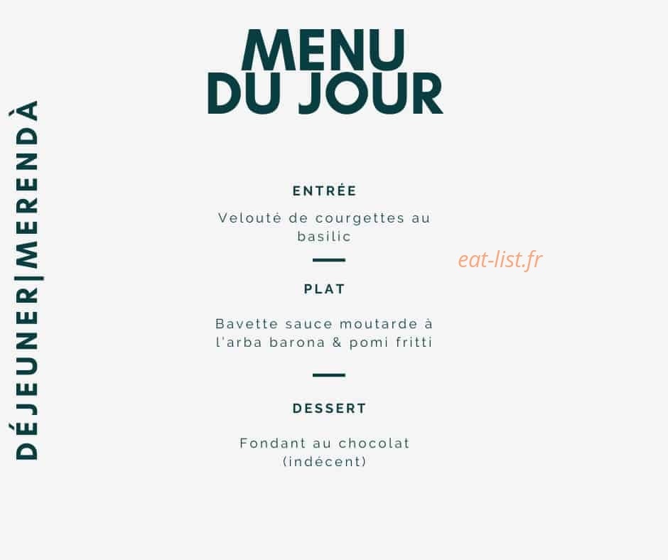 A Cantina — carte page 1