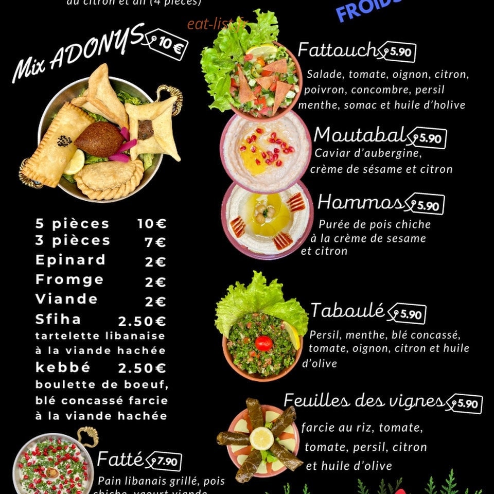 Adonys — carte page 1