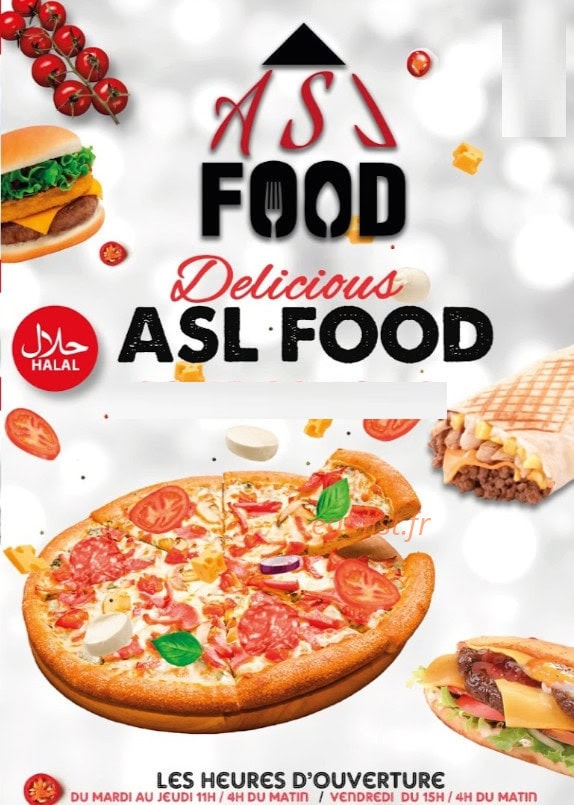 ASL Food — carte page 1