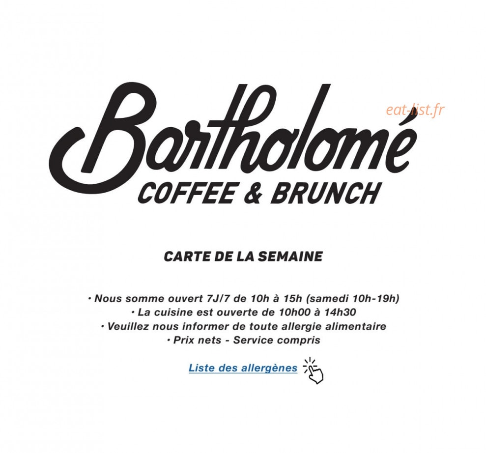 Bartholomé — carte page 1