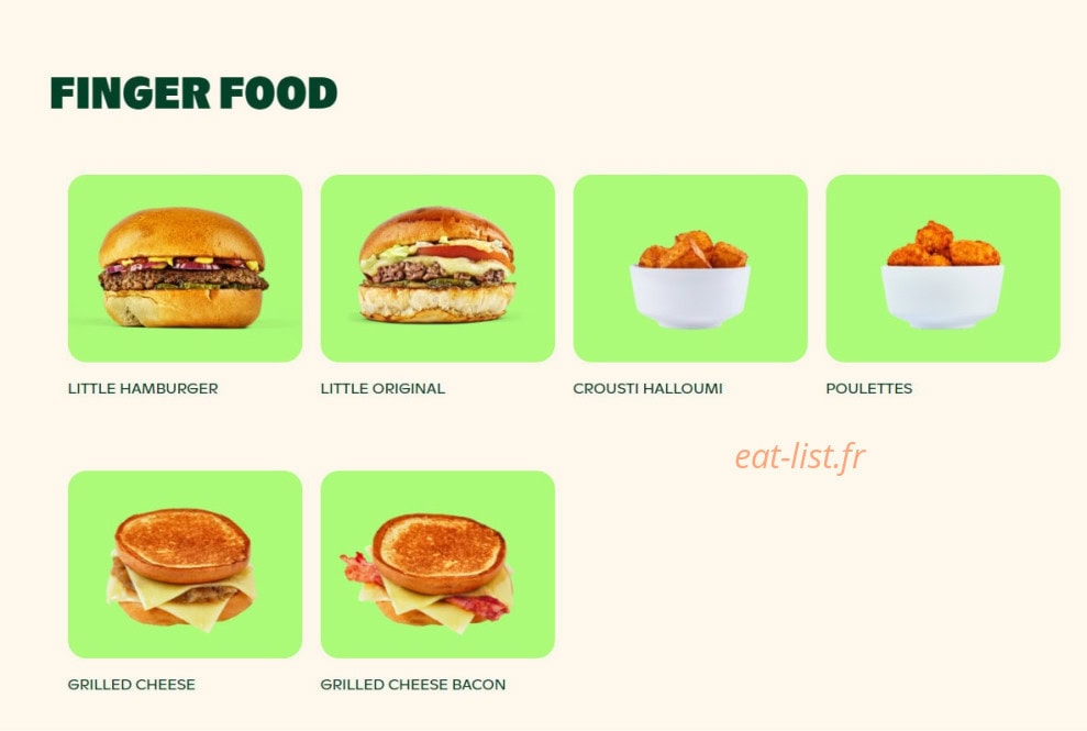 Bioburger — carte page 7