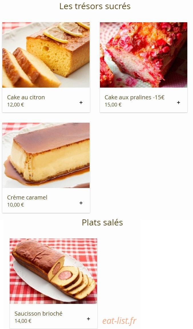 Bouchon Chez Paul — carte page 6