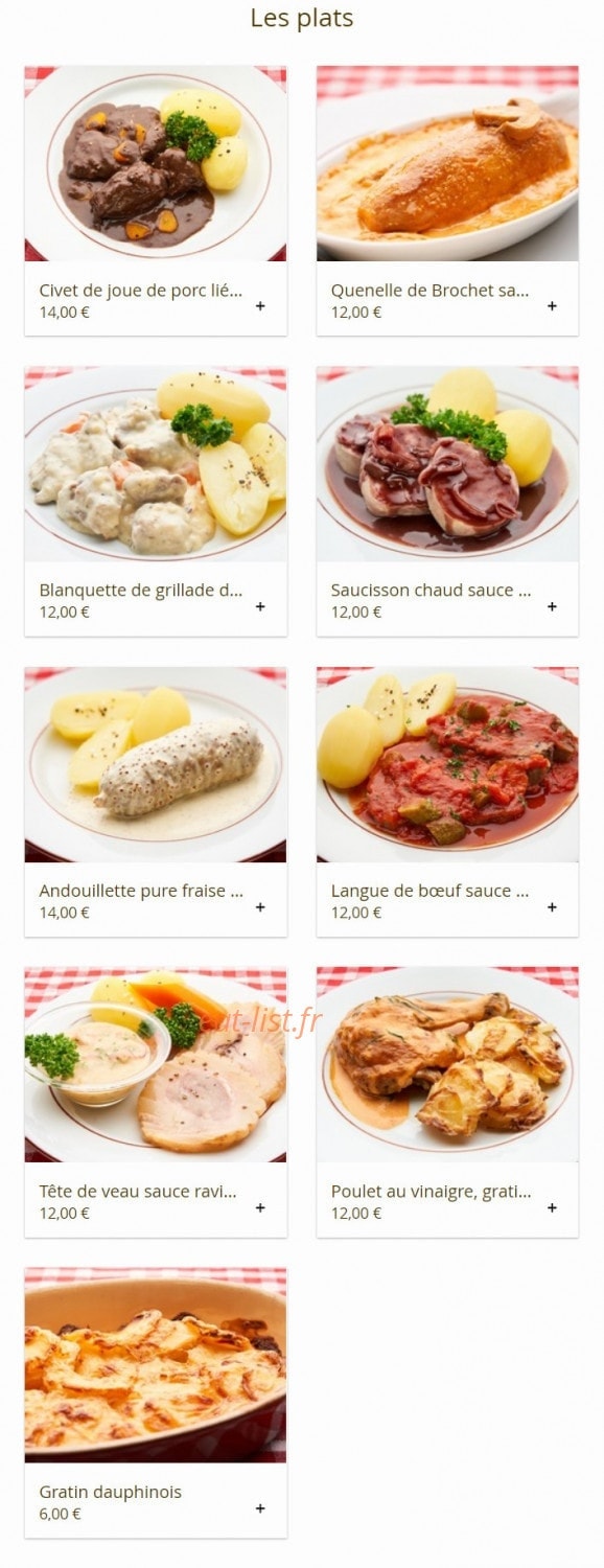Bouchon Chez Paul — carte page 4