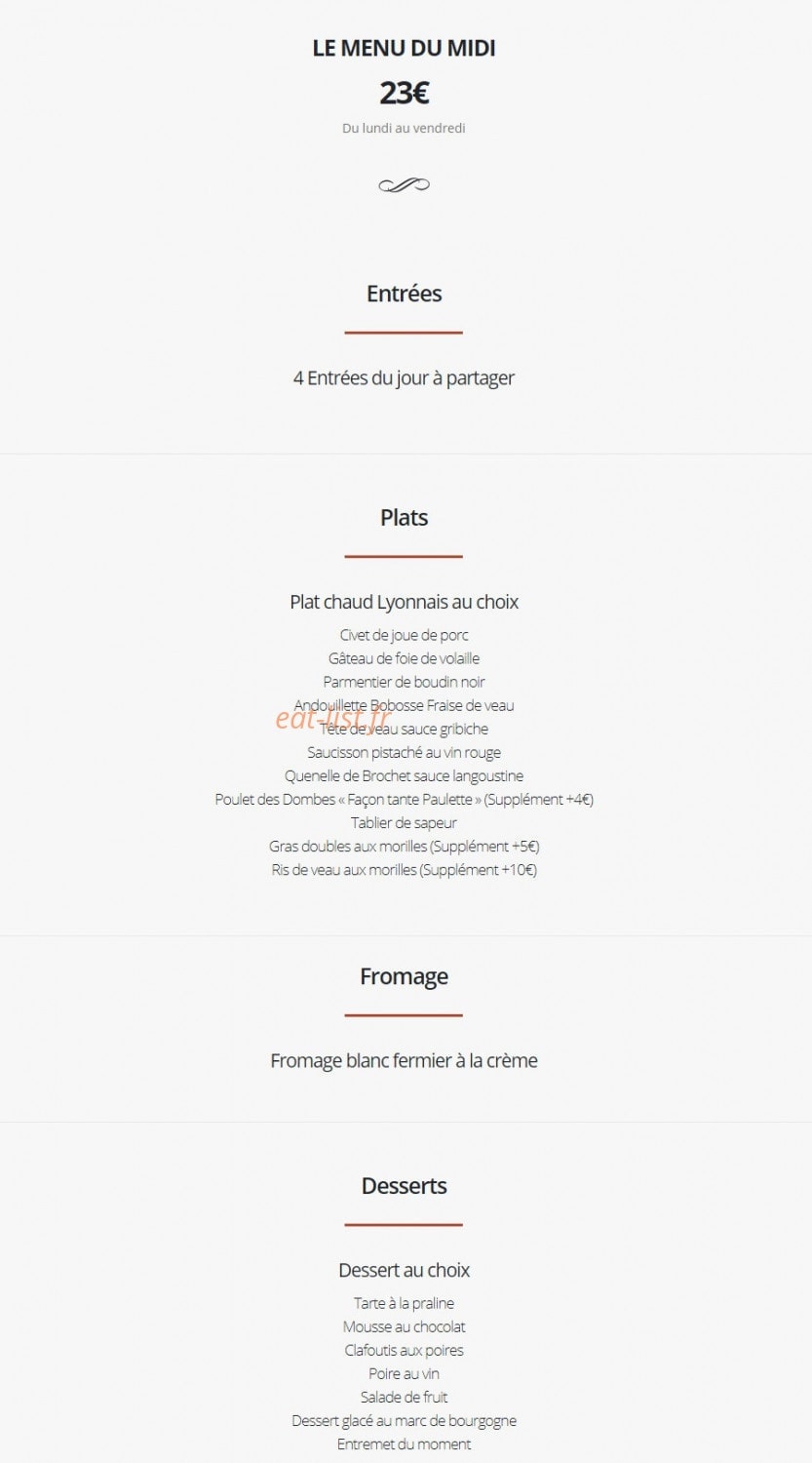 Café des Fédérations — carte page 1
