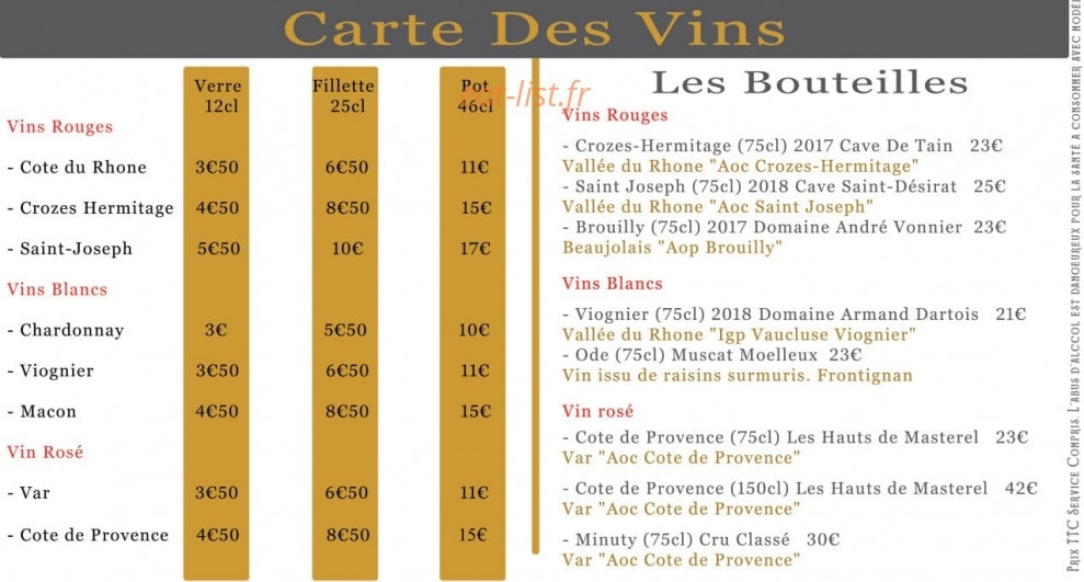 Café du Gros Caillou — carte page 3