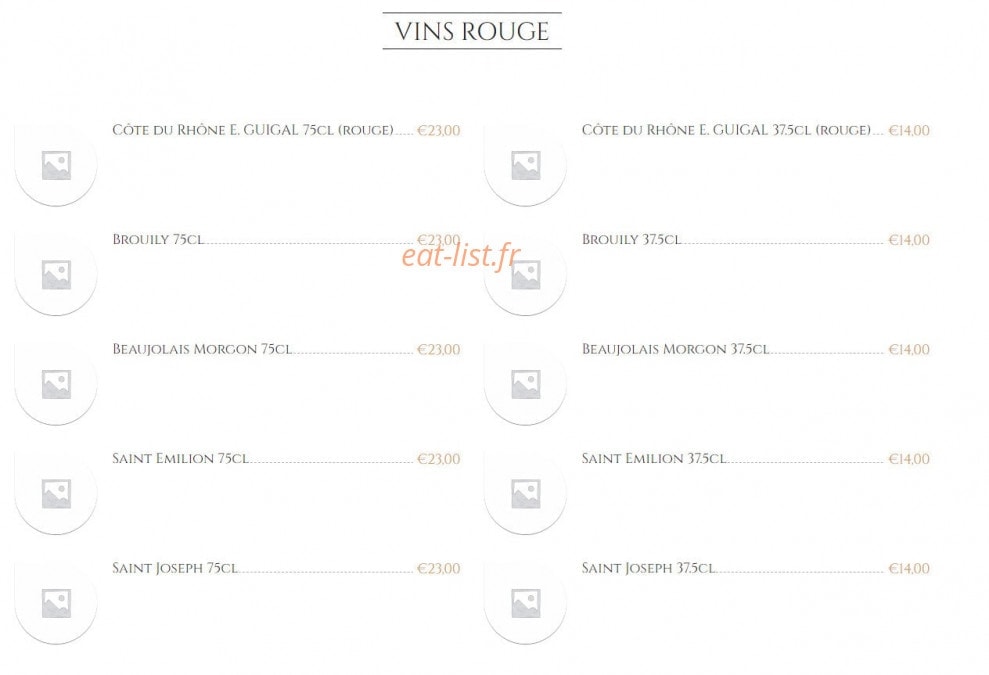 Carnet Gourmand — carte page 1