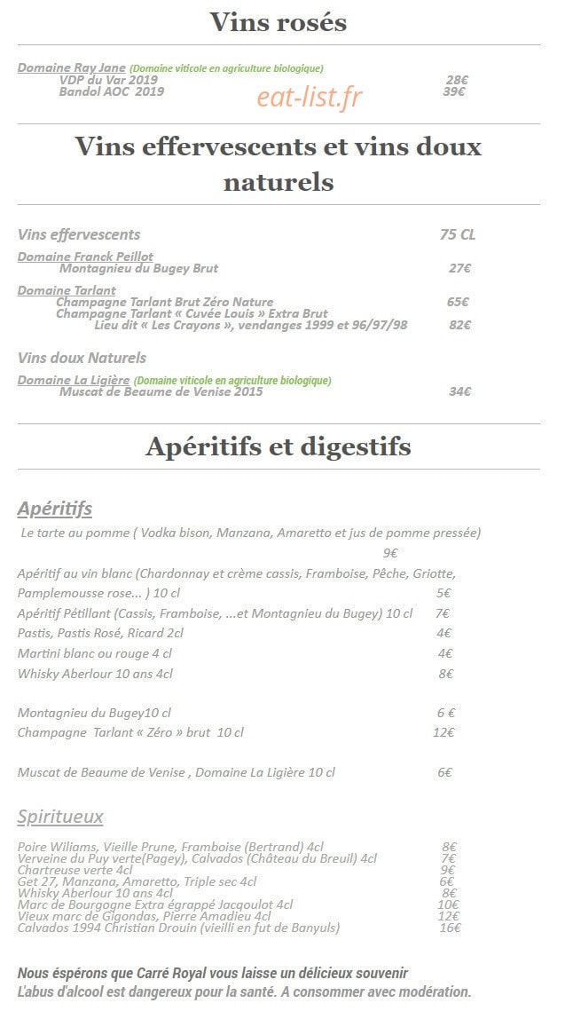 Carré Royal — carte page 5
