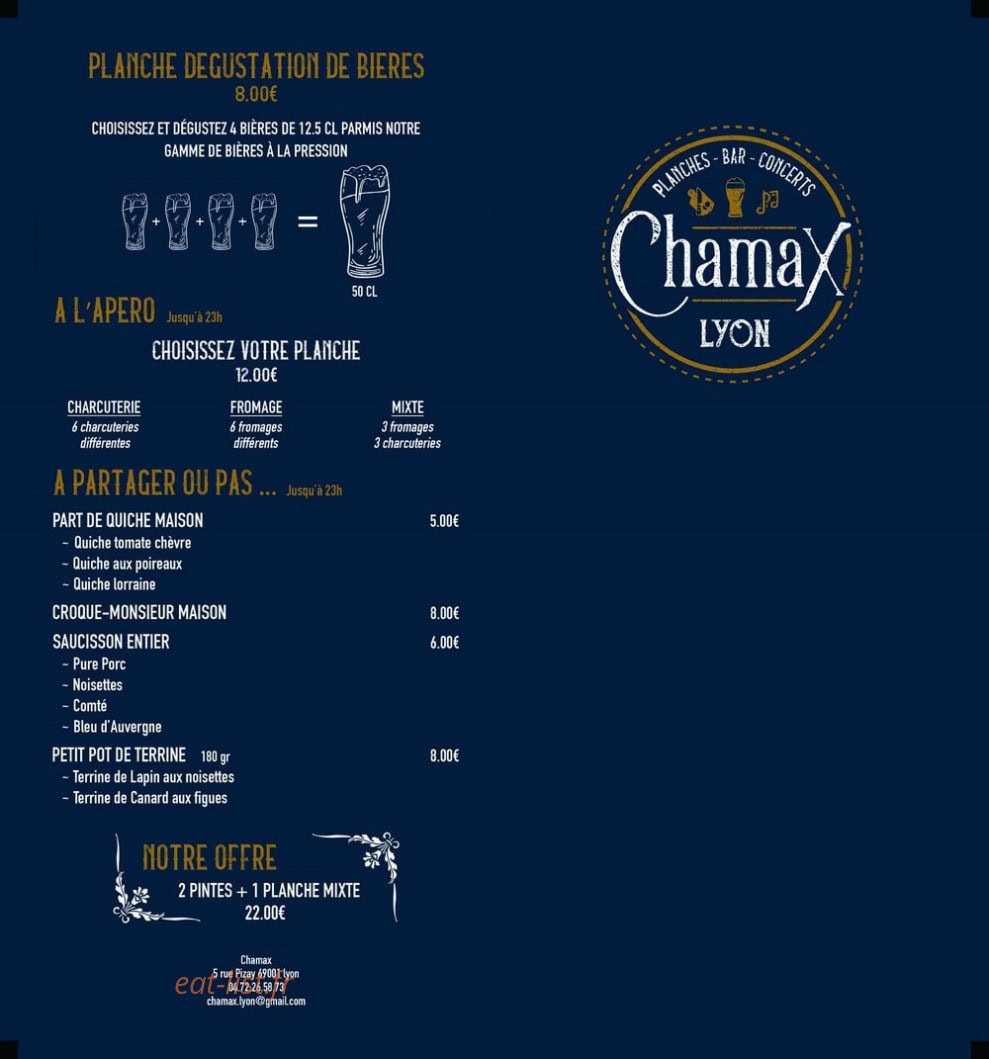 Chamax — carte page 1
