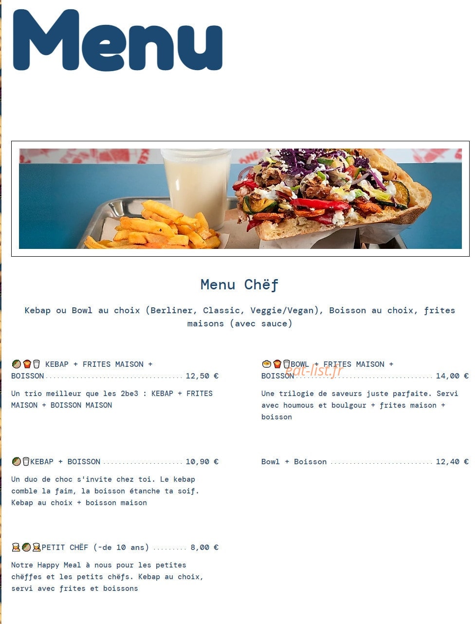 Chëf — carte page 1