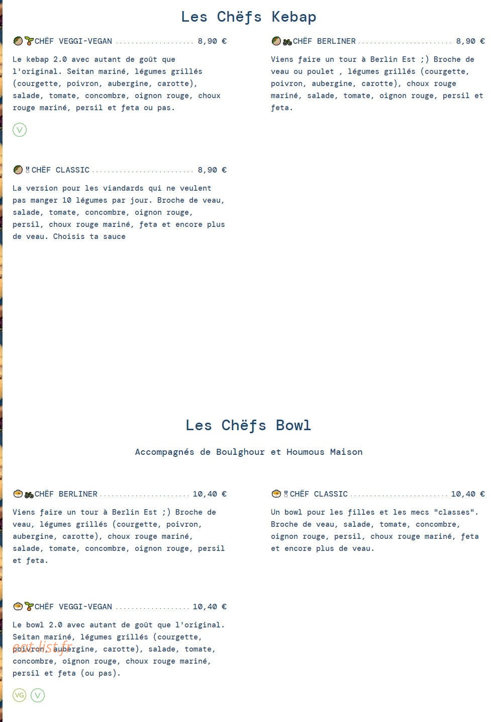 Chëf — carte page 2