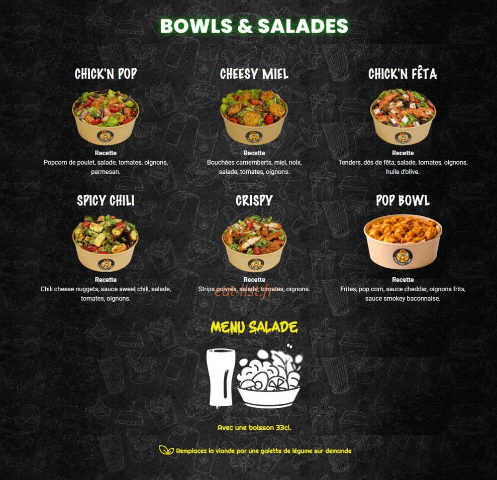 Chicken Time — carte page 6