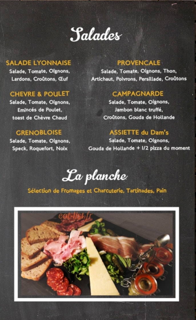 Dam's Pub — carte page 3