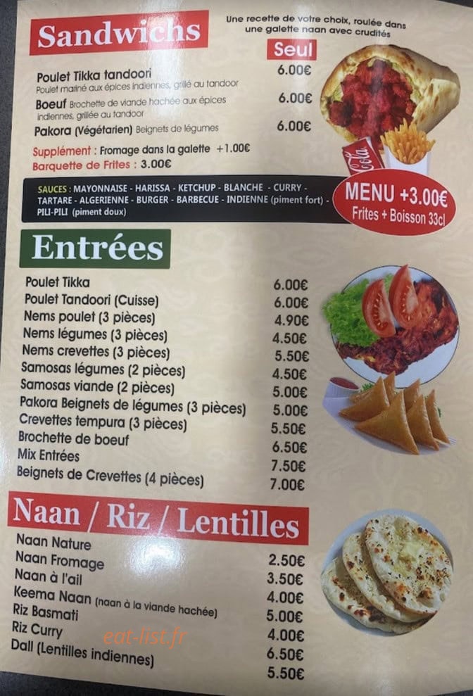 Delhi Tandoori — carte page 3